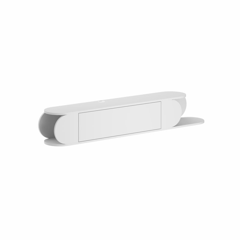 Mourah Home Tone TV Stand - White-White - Image 3
